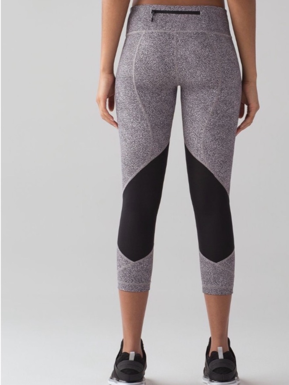 Lululemon Pace Rival Crop (22") Sea Spray Alpine White Dark Chrome / Black 6 View 3
